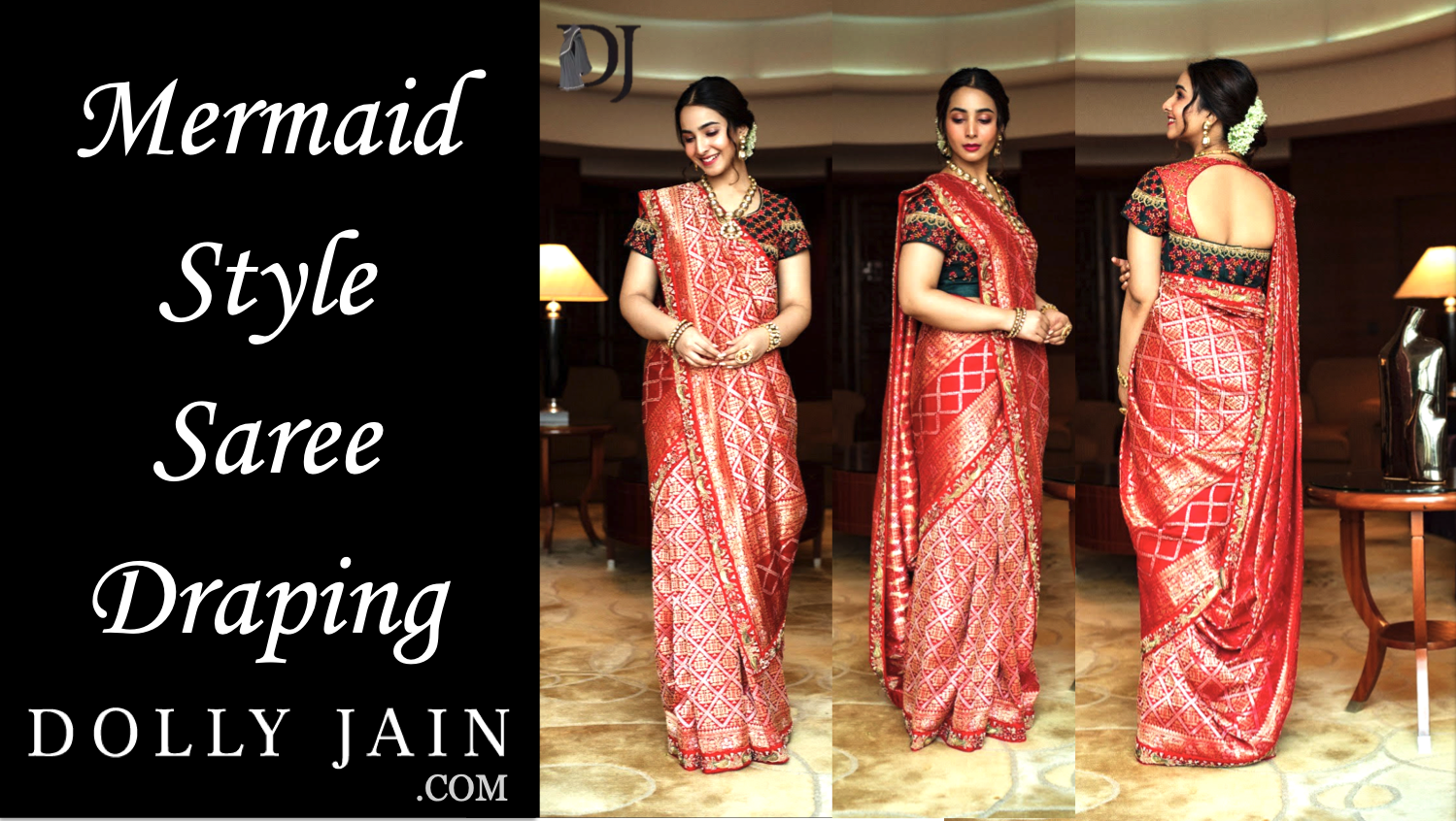 How to wear silk saree in modern style