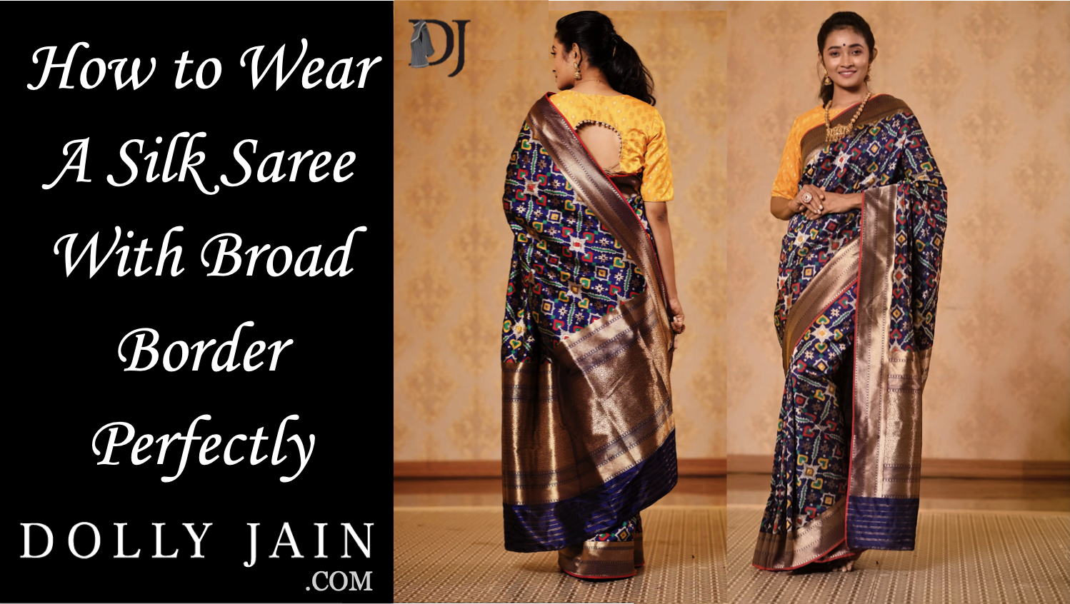 How to wear silk saree in modern style, Dolly Jain saree draping styles 